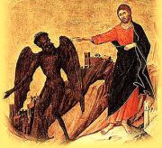 Jesus casts out demon